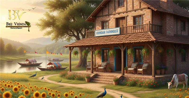 Farm House for Sale in Vrindavan – Peaceful Living in a Sacred Land - brijvrindafarms