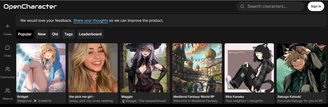 OpenCharacter AI Cover Image