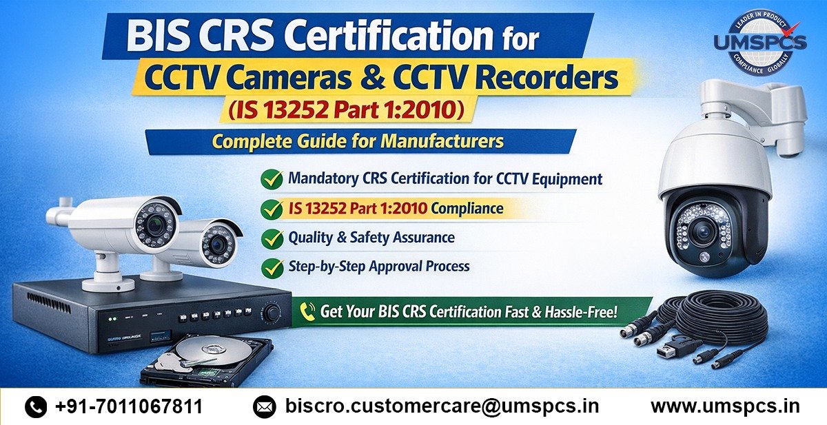 BIS CRS Certification for CCTV Cameras & CCTV Recorders