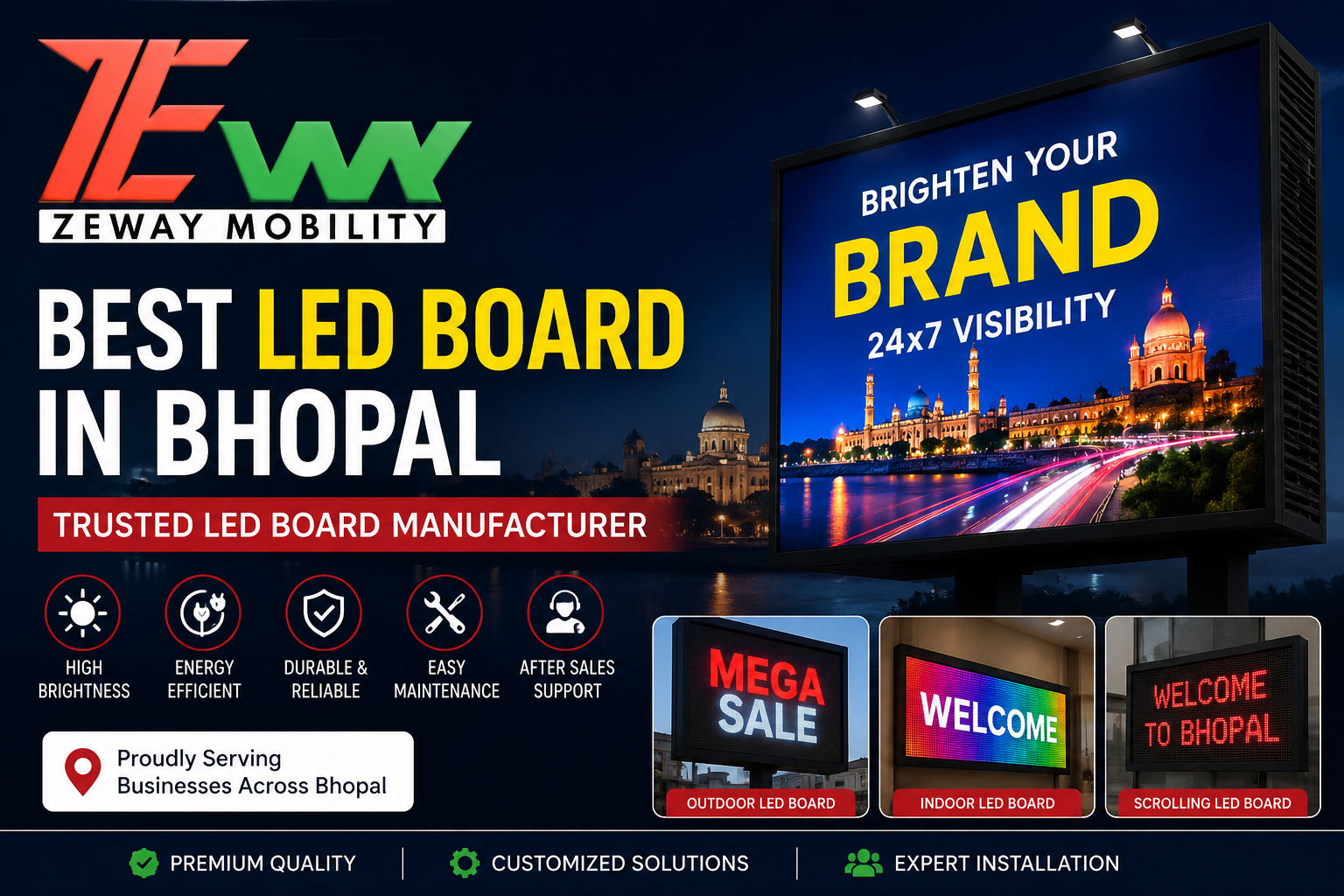 Best LED Board in Bhopal | Trusted LED Board Manufacturer